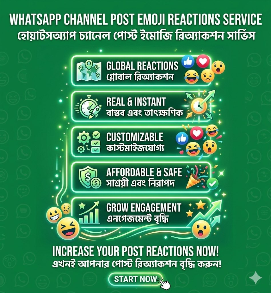 Whatsapp - Channel Emoji Reactions